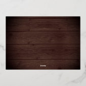 Rustic String Lights Rehearsal Dinner Folie Uitnodiging (Achterkant)