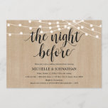 Rustic String Lights Rehearsal Dinner Invites Kaart<br><div class="desc">Een huwelijksrepetitie met de toekomstige Bride en de toekomstige Groom,  voor hun grote dag? Nodig de gasten met deze Rustic Boerderij Kaart van de Lichten van het Huwelijksfeest van het Binnenhuis uit de Innodiging Kaart. Voeg uw repetitieve diner details toe in het overeenkomende zwarte lettertype/lettertype.

#TeeshaDerrick</div>