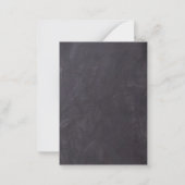 Rustic String Lights Slate Wedding Save the Date Notitiekaartje (Achterkant)