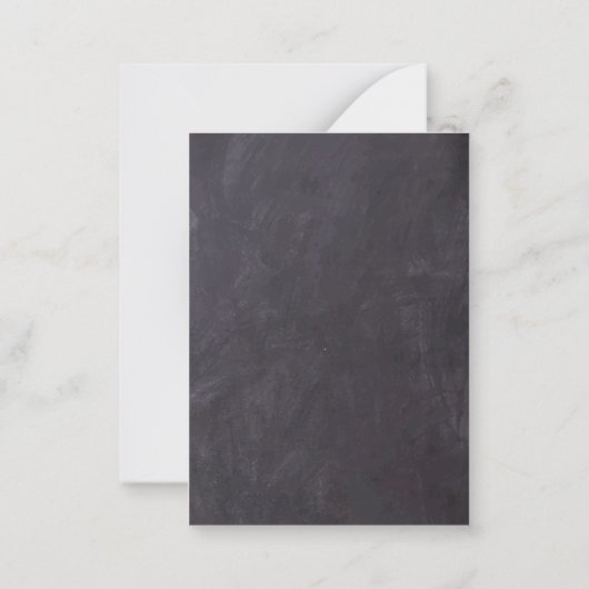 Rustic String Lights Slate Wedding Save the Date Notitiekaartje (Achterkant)