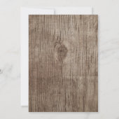 Rustic String Lights Sunflower Bachelorette Party Kaart (Achterkant)