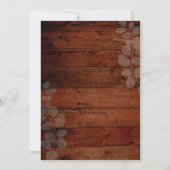 Rustic String Lights Sunflower Wedding Cards Kaart (Achterkant)