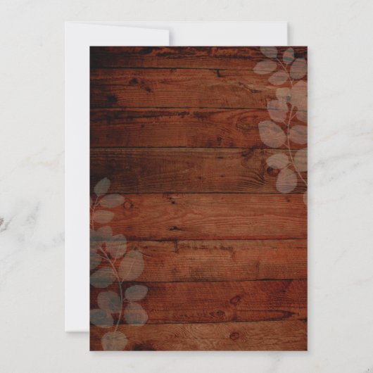 Rustic String Lights Sunflower Wedding Cards Kaart (Achterkant)