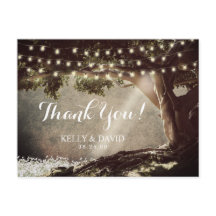 Rustic String Lights  Tree Bedankt