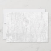 Rustic String Lights  Tree & Lake Wedding Kaart (Achterkant)