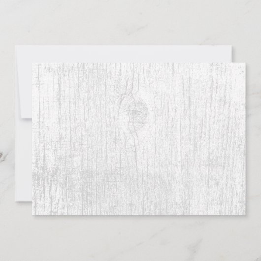 Rustic String Lights Tree & Lake Wedding Kaart (Achterkant)