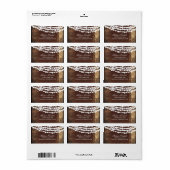 Rustic String Lights Wedding Adresetiketten Etiket (Full Sheet)