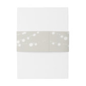 Rustic String Lights Wedding Belly Band Uitnodigingen Wikkel (Achterkant Voorbeeld)