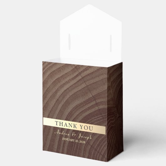 Rustic String Lights Wedding Favoriete Box Bedankdoosjes (Geopend)