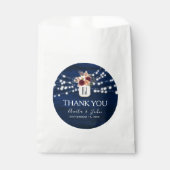 Rustic String Lights Wedding Favoriete Tas Bedankzakje (Voorkant)