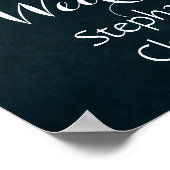 Rustic String Lights Wedding Welkomstteken Poster (Hoek)