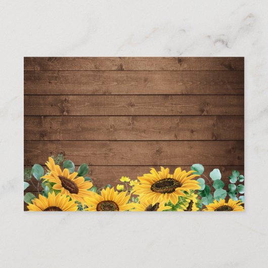 Rustic String Lights - Zonnebloemen - Details Informatiekaartje (Achterkant)