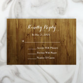 Rustic String of Lights Country RSVP Card