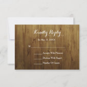 Rustic String of Lights Country RSVP Card (Voorkant)