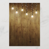 Rustic String of Lights country Wedding Menu (Achterkant)