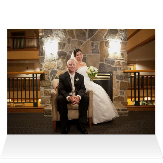 Rustic String of Lights Photo Wedding Hartelijk da (Binnen Horizontaal (Boven))