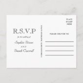 Rustic String of Lights RSVP-Briefkaart Uitnodiging Briefkaart (Achterkant)