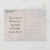 Rustic String verlicht drie koningen kerstfeest Uitnodiging Briefkaart (Achterkant)