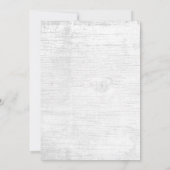 Rustic Succulent Barn Wedding Vrijgezellenfeest Kaart (Achterkant)