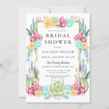 Rustic Succulent Cactus Roos Floral Vrijgezellenfe