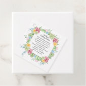 Rustic Succulent Cactus Roos Floral Wedding Bedankjes Labels (In situ)