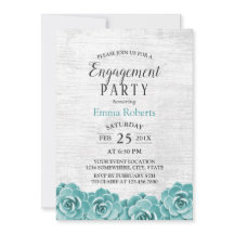 Rustic Succulent Floral Barn Wood Engagement Party