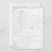 Rustic Succulent Floral Barn Wood Engagement Party Kaart (Achterkant)