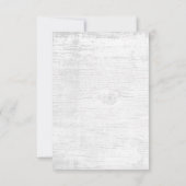 Rustic Succulent Floral Elegant Wedding RSVP (Achterkant)