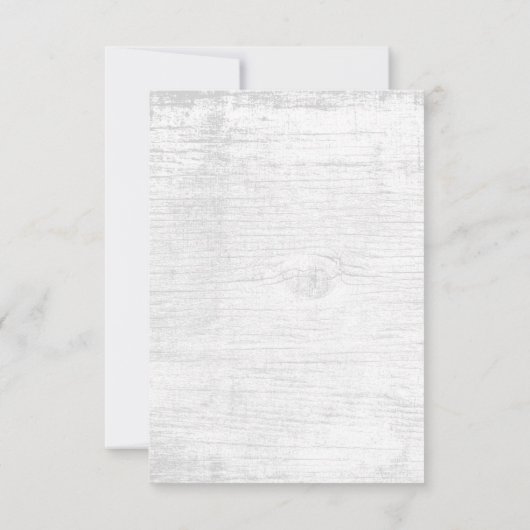 Rustic Succulent Floral Elegant Wedding RSVP (Achterkant)