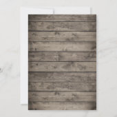 Rustic Succulent Floral String Lights Bachelorette Kaart (Achterkant)