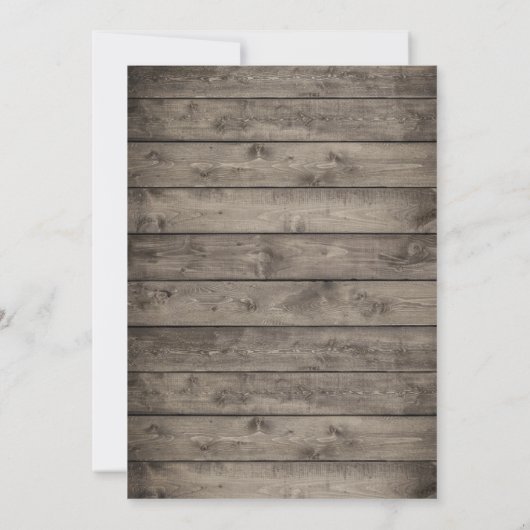 Rustic Succulent Floral String Lights Bachelorette Kaart (Achterkant)