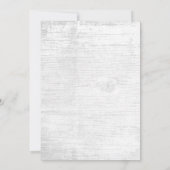 Rustic Succulent Floral Wedding Rehearsal Dinner Kaart (Achterkant)