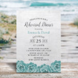 Rustic Succulent Floral Wedding Rehearsal Dinner Kaart<br><div class="desc">Rustic Succulent Floral Barn Wood Wedding Rehearsal Dinner Invitations.</div>