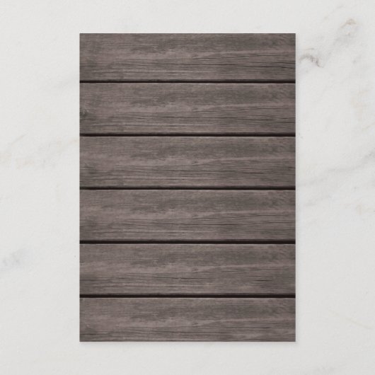 Rustic Succulent Floral Wedding Routebeschrijving Informatiekaartje (Achterkant)