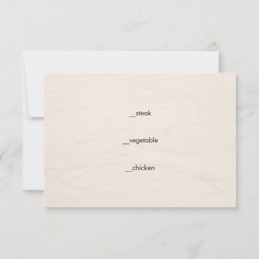 Rustic Succulent RSVP (Achterkant)