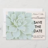Rustic Succulent sparen de Datum Save The Date (Voorkant)