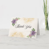 Rustic Summer aesthetic Wildflower Wedding Bedankkaart (Voorkant)
