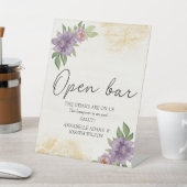 Rustic Summer aesthetic Wildflower Wedding Reclamebord Met Voetstuk (Insitu)