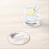 Rustic Summer aesthetic Wildflower Wedding Ronde Kartonnen Onderzetter (Insitu)