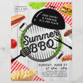 Rustic Summer BBQ Grill Advertisement Event Flyer (Voorkant)