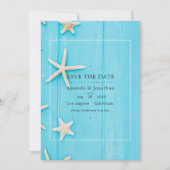 Rustic Summer Beach Wedding Save The Date (Voorkant)