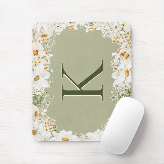 Rustic Summer Daisies Muismat (Met muis)