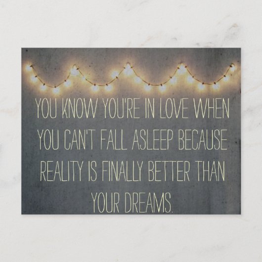 Rustic Summer Fairy Lights Inspirerend Love Briefkaart (Voorkant)