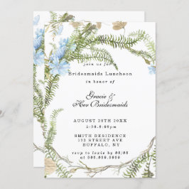 Rustic Summer Fern Bridesmaids Luncheon Invites