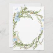 Rustic Summer Fern Wreath Engagement Party Invitat Kaart (Achterkant)