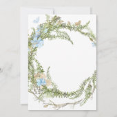 Rustic Summer Fern Wreath Rehearsal Dinner Invitat Kaart (Achterkant)