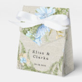 Rustic Summer Fern Wreath Wedding Bedankdoosjes (Voorkant Zijde)