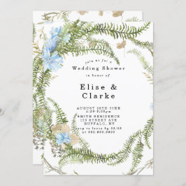 Rustic Summer Fern Wreath Wedding Shower
