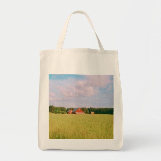 Rustic summer field, Helsingia, Sweden Tote Bag (Voorkant)