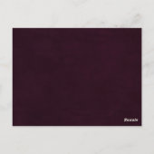 Rustic Summer Floral Weddenschap Card Briefkaart (Achterkant)